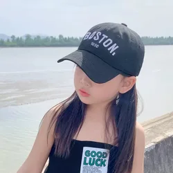 New Boy Girl Baseball Cap Summer Children Cotton Embroidery Letter Sunhat Unisex Outdoor Snapback Fashion Fishing Baseball Hat