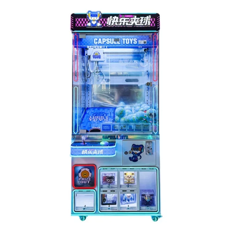 Capsule Toys Claw Machine Crane Gachapon Machine Vending Coin Operated Game Arcade With Prize Cabinet