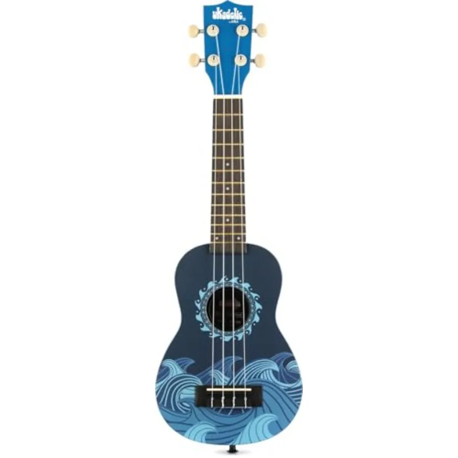 

Ukadelic Soprano Ukulele in Deep Blue for Music Enthusiasts with Premium Wood Finish and Vibrant Tone