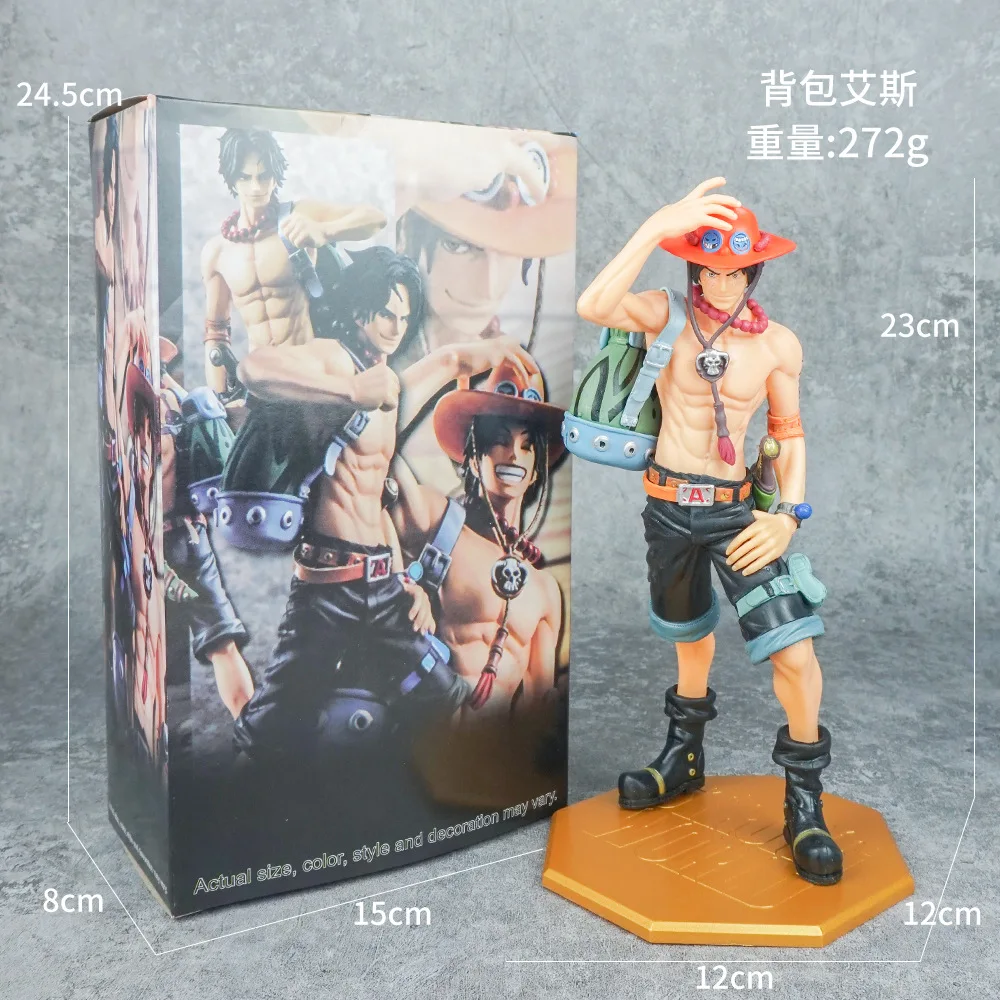 New Figure One Piece DX10th Anniversary Fire Fist Escal D Ace Luffy Brother Toys Japan Anime Collectible Figurines PVC Model Toy