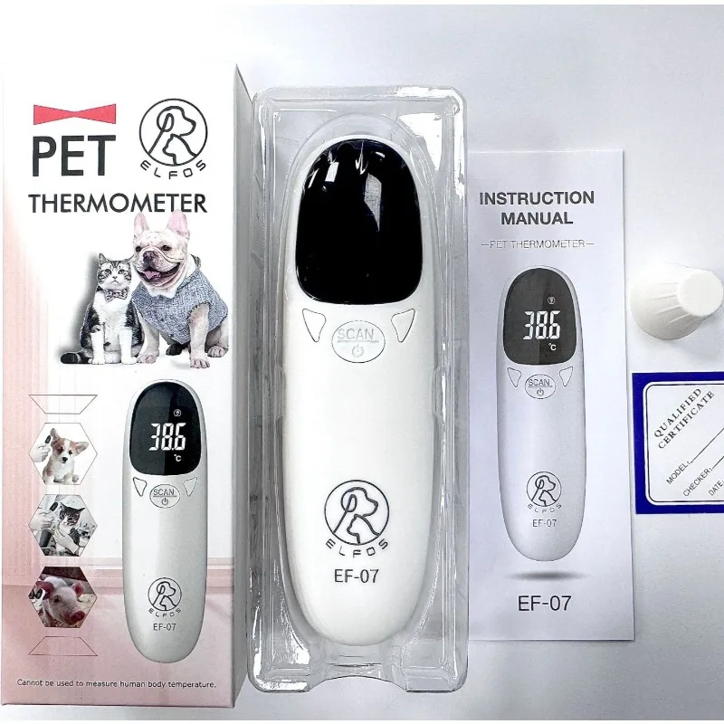 

New Infrared Pet Dog Cat Ear Digital Thermometer Animal Thermometers For Cats Animal Measuring Non-Contact Electronic Equipment