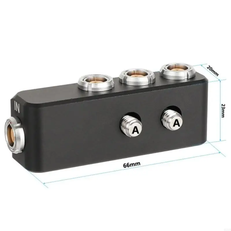 

HX6B 0B 2Pin Female to 3 Port 0B 2 pin Power Splitter Cable Distributor Adapter Featuring 1/4 Inch Screw