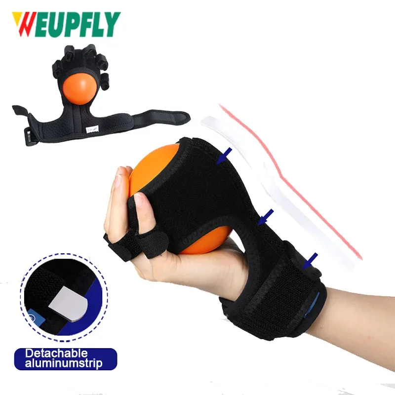 

Anti-Spasticity Ball Splint Hand Functional Impairment Finger Orthosis Hand Ball Rehabilitation Exercise for Men and Women