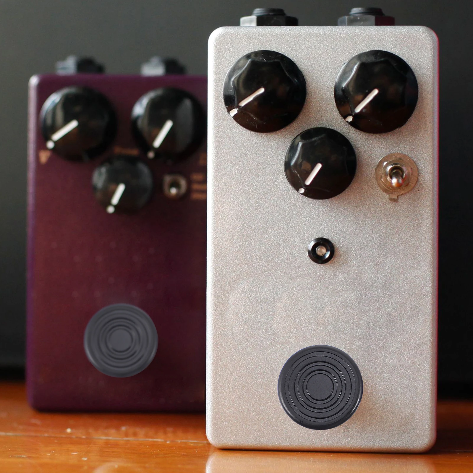 

6pcs Guitar Effect Footswitch Caps Durable Plastic Pedal Toppers Protective Anti-Slip Covers For Electric Guitar Transparent