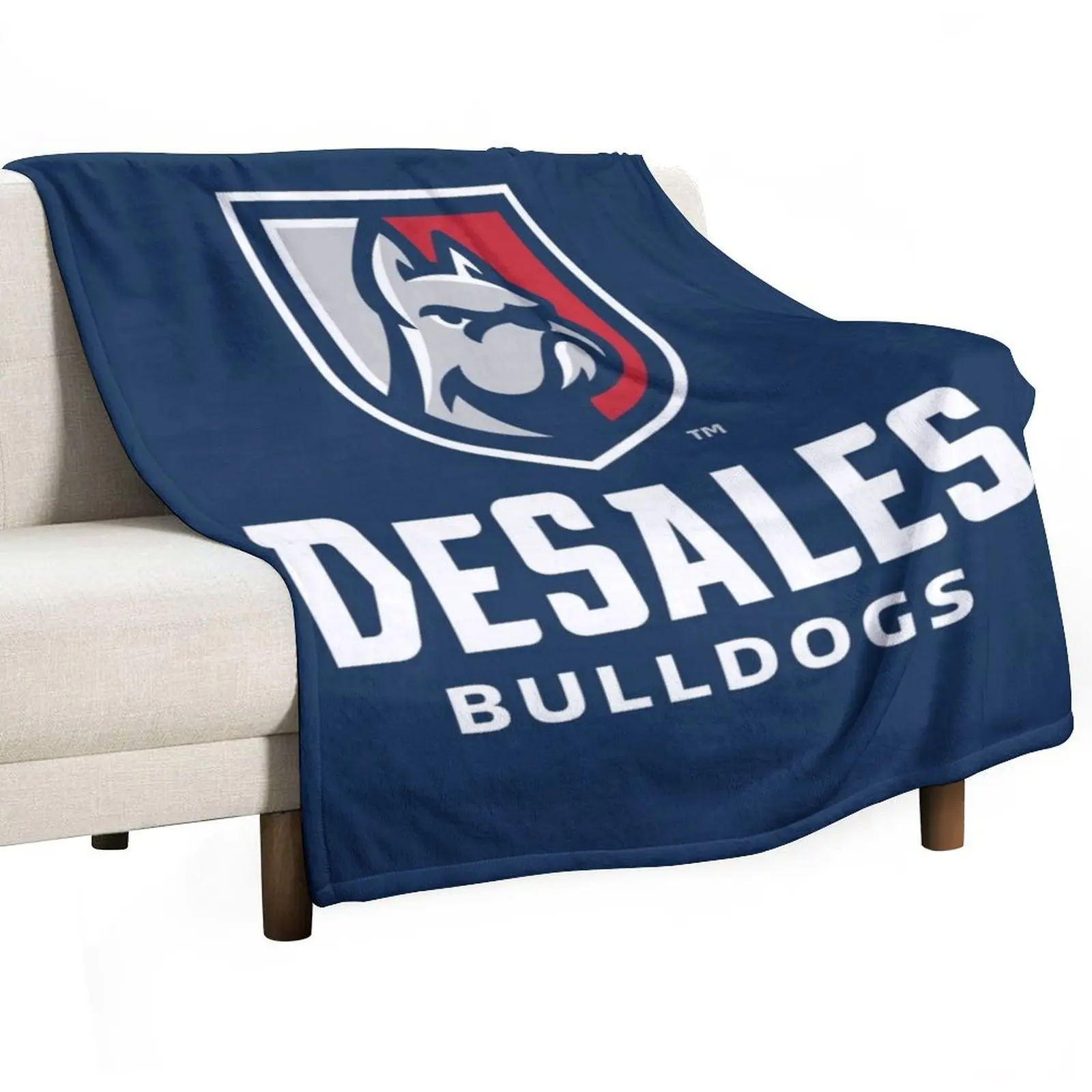 DeSales University Bulldogs Throw Blanket Hairys Soft sofa bed Bed Travel Thins Blankets