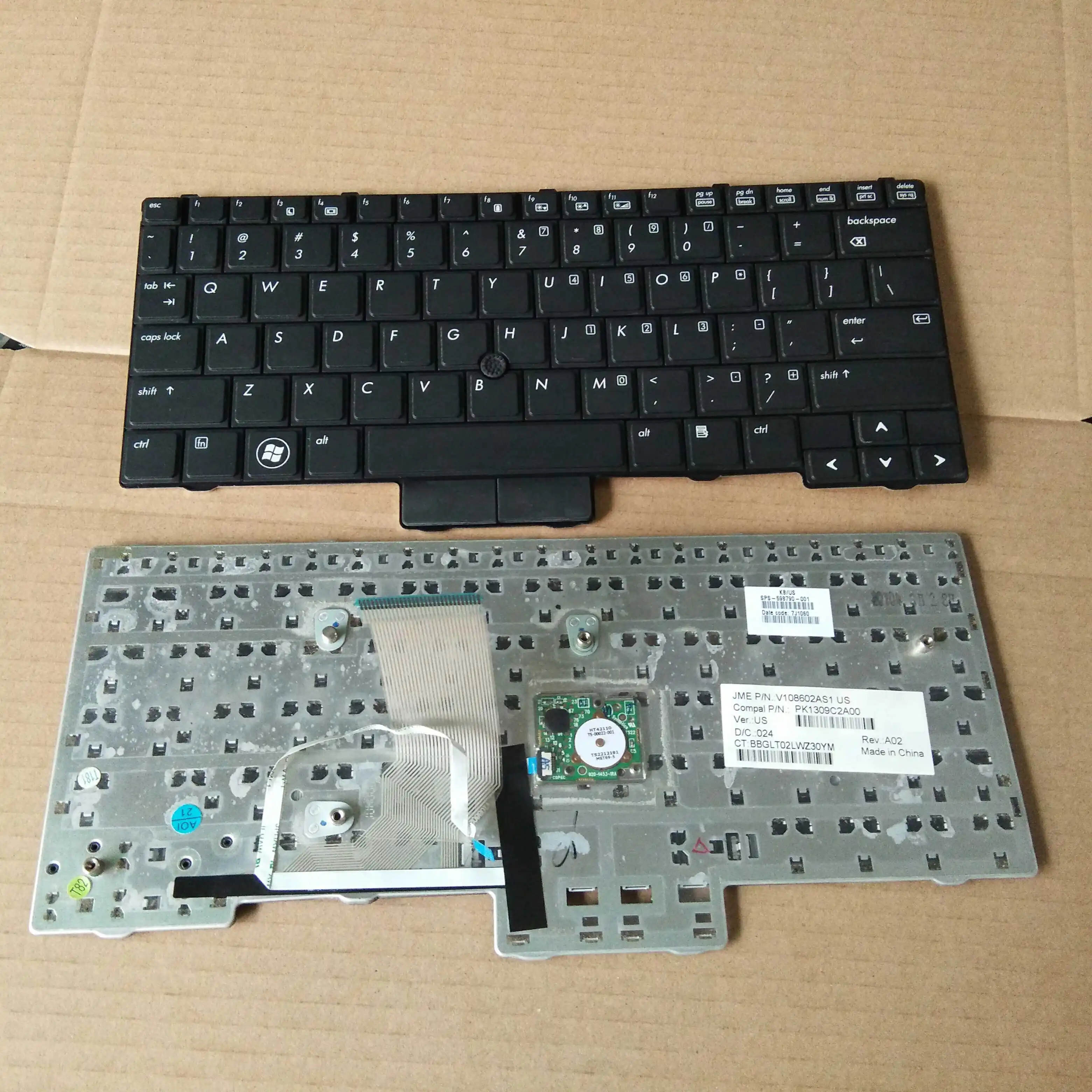 For HP Elitebook 2540P 2540 notebook keyboard, English guidance