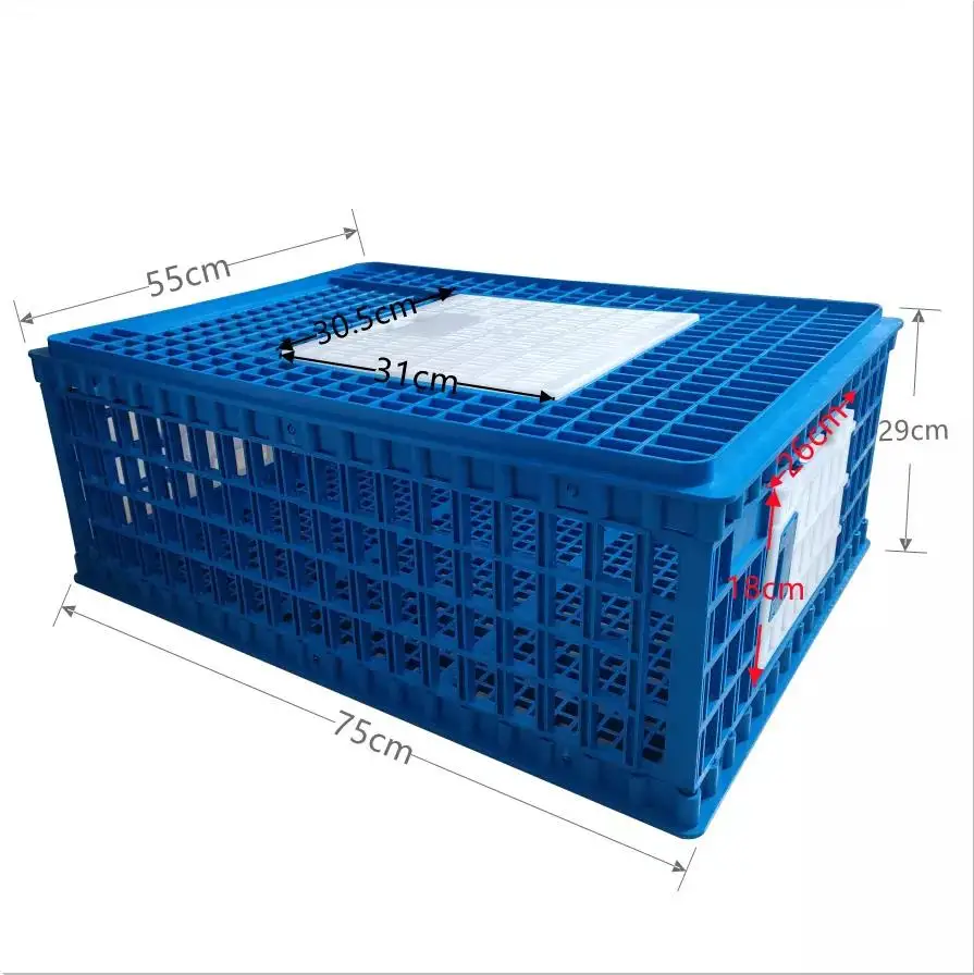 

Three Doors Chicken Carriage Coop Portable Poultry Transport Cage for Poultry and Fowl Transportation