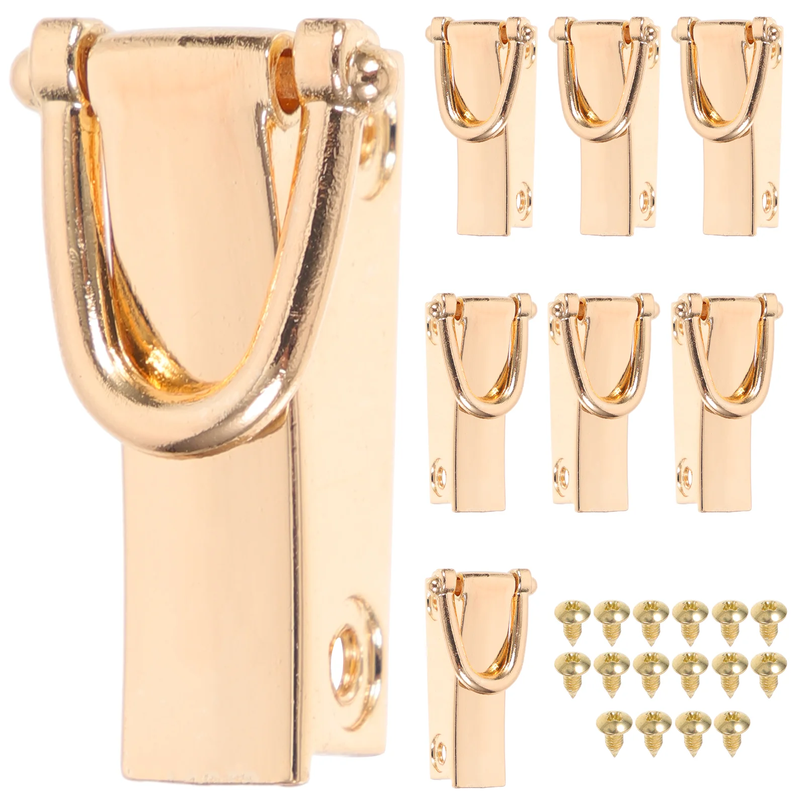 

8 Pcs The Tote Bag D Ring Buckle Dog Collar Rings Swivel Hooks Buckles Clasp Golden Making Supplies