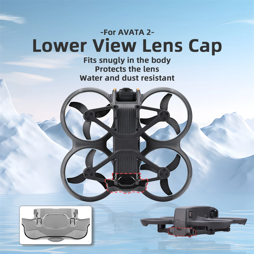 Gimbal Protector Cover Camera Lens Cap Compatible For AVATA 2 Drone Accessories Transparent Lens Cover Dust-proof Cap Protector