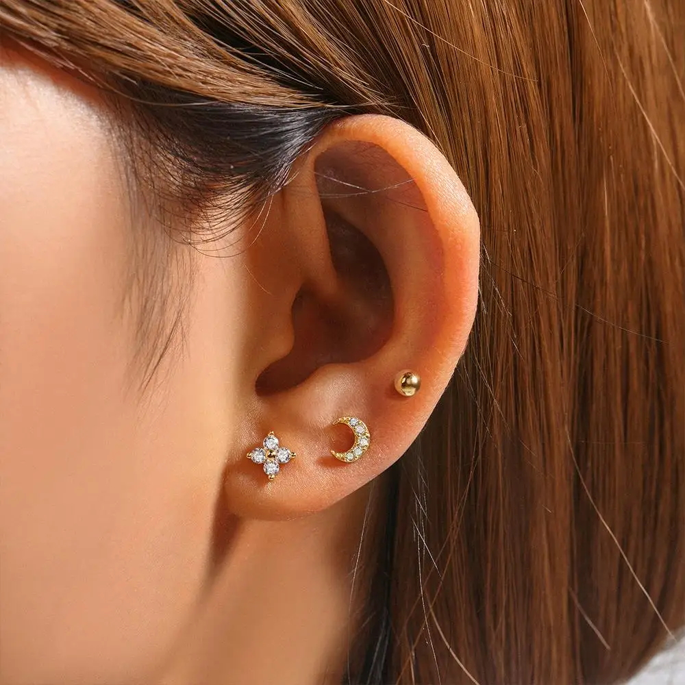 

Женские серьги-гвоздики CANNER из серебра 925 пробы в виде лепестков