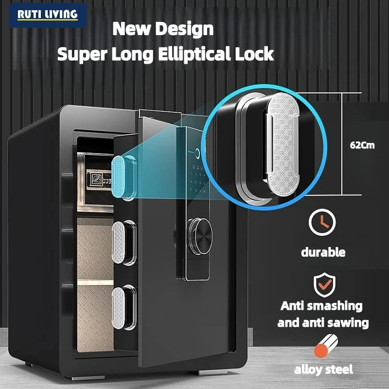 Electric Safe Cubic Feet Fingerprint&Digital Security Cabinet Safe W/ Fire-proof Bag for Cash Jewelry DocumentsWIFI
