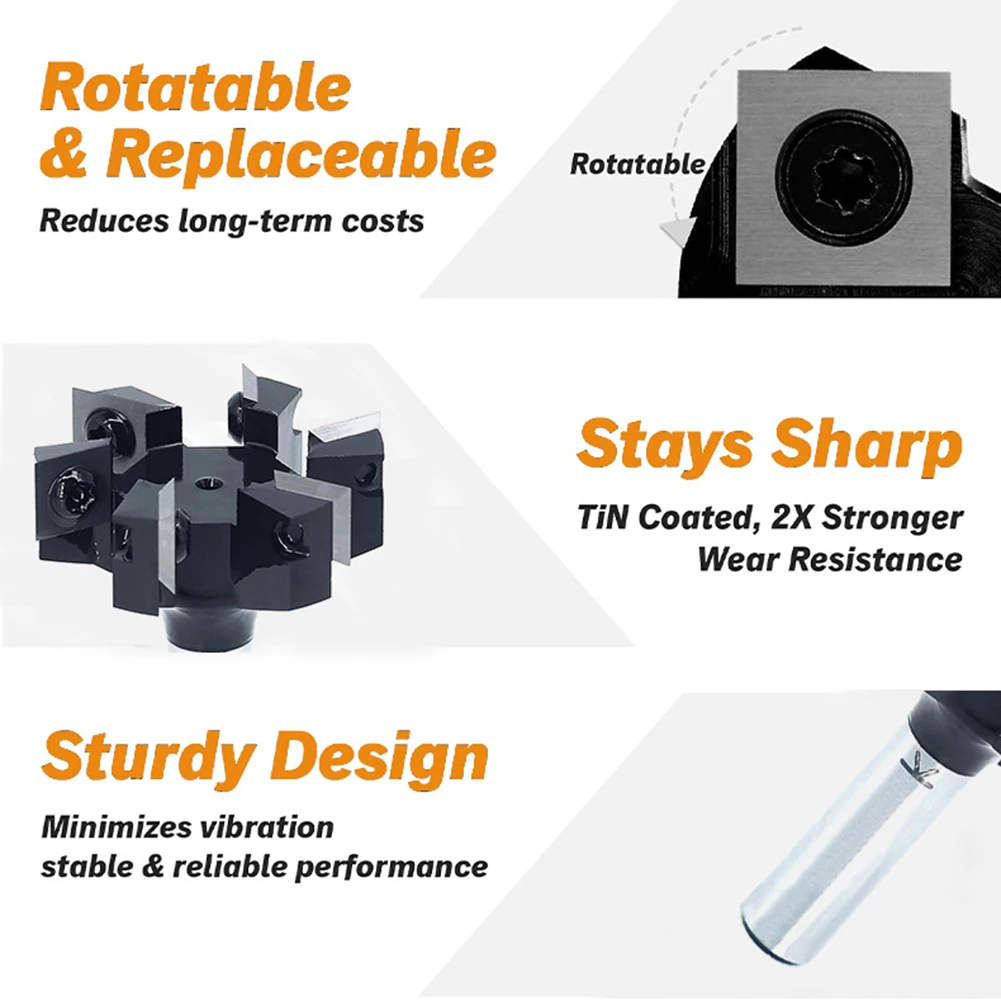 

Фреза с твердосплавными пластинами для высокоточной обработки пазов, высокоскоростная, совместимая с дверными панелями