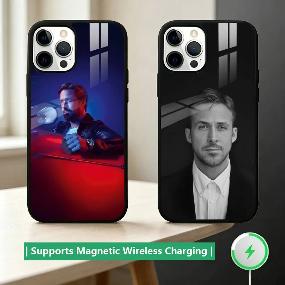 

Funny R-Ryan Gosling Phone Case For IPhone17,16,15,14,13,12,11 Plus,Pro Supports Magnetic Wireless Charging