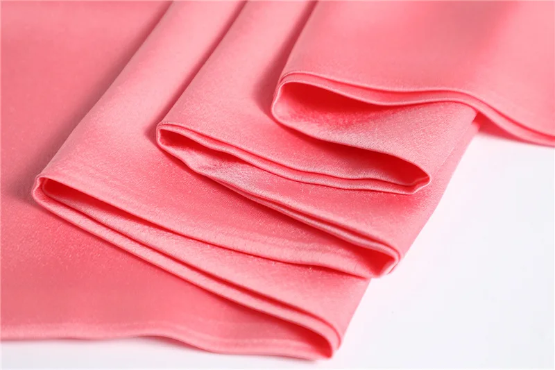 Roter, einfarbiger, langer Seidenschal für Damen, Haarschals, Seidensatin-Halstuch für Frauen, 14*145CM, Stirnbänder, schlichtes Taschenband, Damen-Accessoire – Detail 12