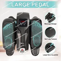 Portable Electric under Desk Mini Elliptical Cross Trainer Exercise Bike with Large Pedals for Office And Home Workouts