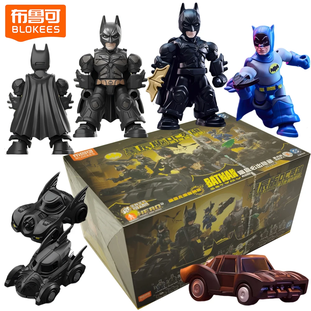 

New Original Blokees Defender Version BATMAN Blind Box Cartoon Character Figurines Collectible Peripheral Toys Birthday Gifts