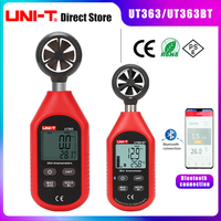 UNI-T UT363 UT363BT Mini Handheld Anemometer with Bluetooth Digital Wind Speed Measure Meter Temperature LCD Display