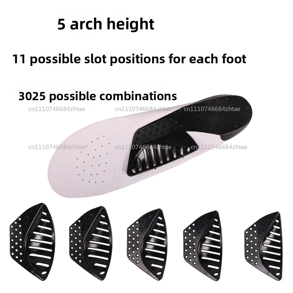 Foot arch shock-absorbing insole, anti slip and gentle pressure mountain bike lock shoe insole, Flat foot corrector