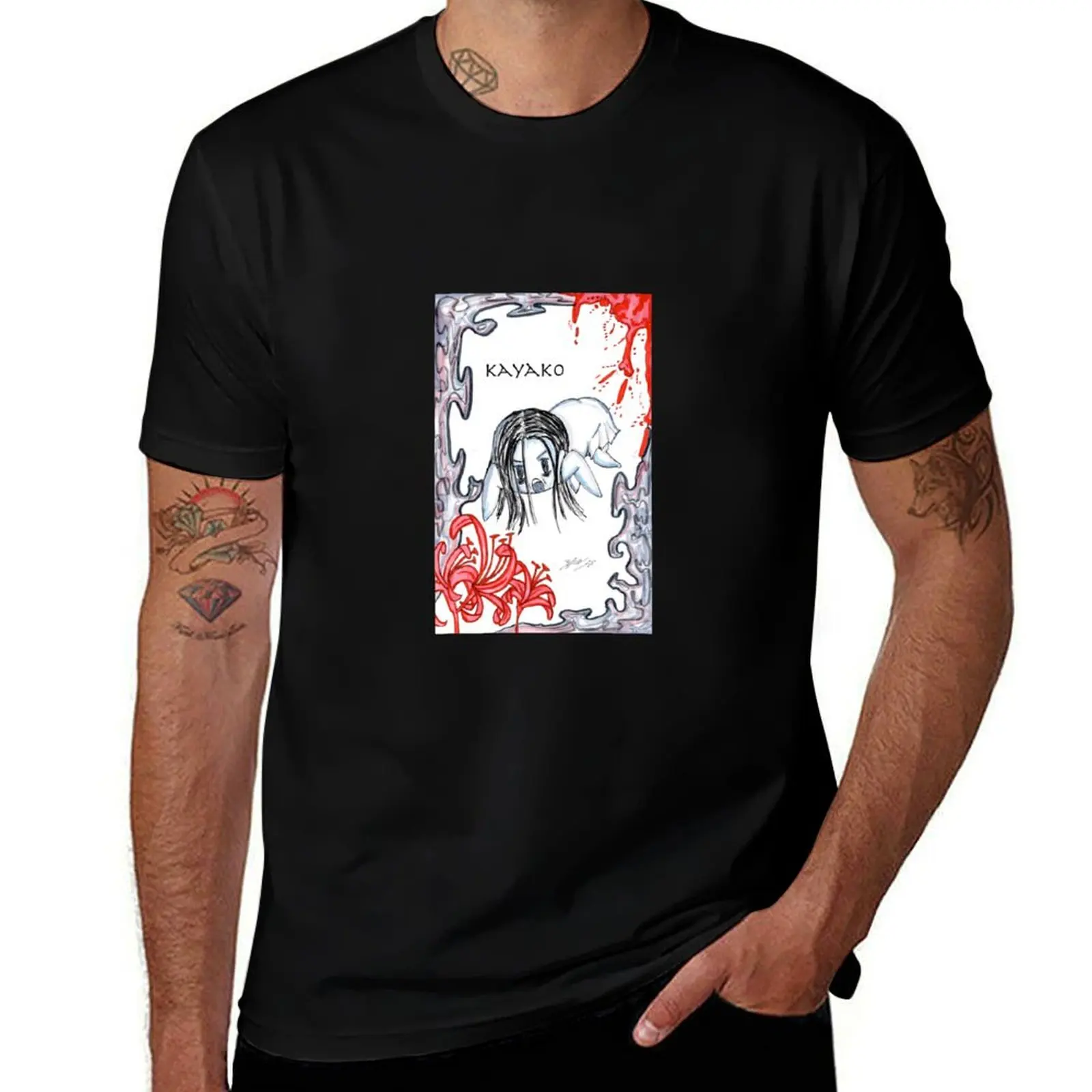 

Kayako - Blood T-Shirt oversized new edition man t shirt plain funny t shirts for men