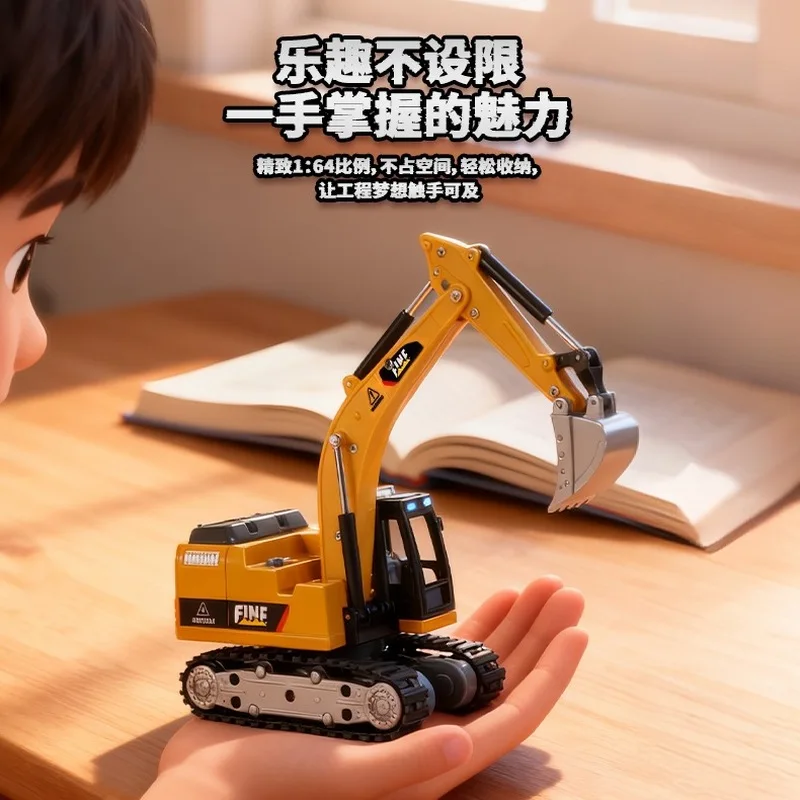 

Новый электрический экскаватор с дистанционным управлением, имитация инженерного автомобиля из сплава, бульдозер, опрокидывающееся ведро, автомобиль с дистанционным управлением, подарок для мальчика