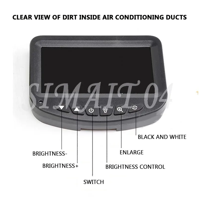 مجموعة أدوات مسدس تنظيف مكيف هواء السيارة البصرية LCD، مجموعة أدوات مسدس رش المبخر