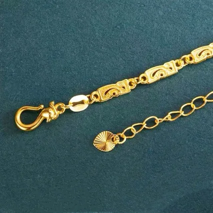 Pulsera de oro puro de 24K para mujer, brazalete de Fénix antiguo de alta gama, estilo étnico, regalo de joyería AU999