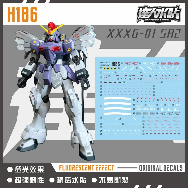 Daren High Definition Fluorescent Waterslide Decals for H186 Desert EW W Series HGUC 1/144 Hobby DIY Accessories