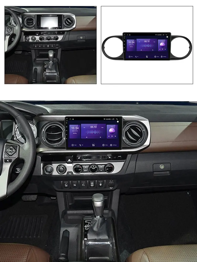 For Toyota Tacoma 2015-2022 universal Tesla Style Android Car GPS Navigation Multimedia Player Car Radio Head Unit  Player