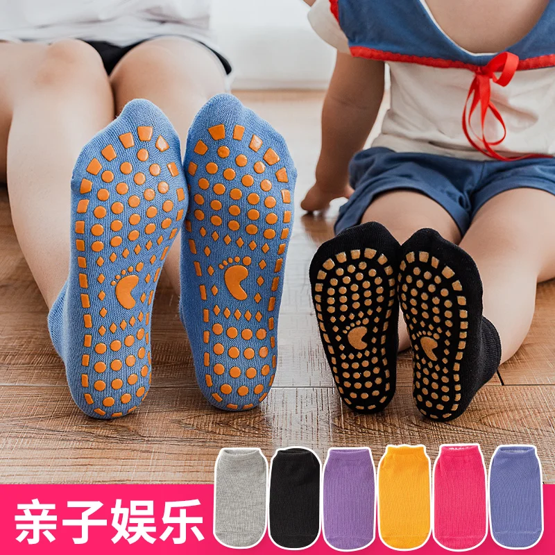 Baby floor socks indoor trampoline children's non-slip silicone socks  toddler floor socks