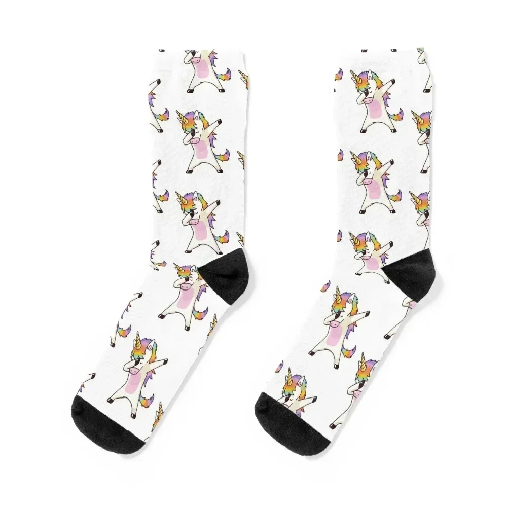 

Dabbing Unicorn Shirt Hip Hop Dab Pose Socks colored set hip hop Socks Men's Women's