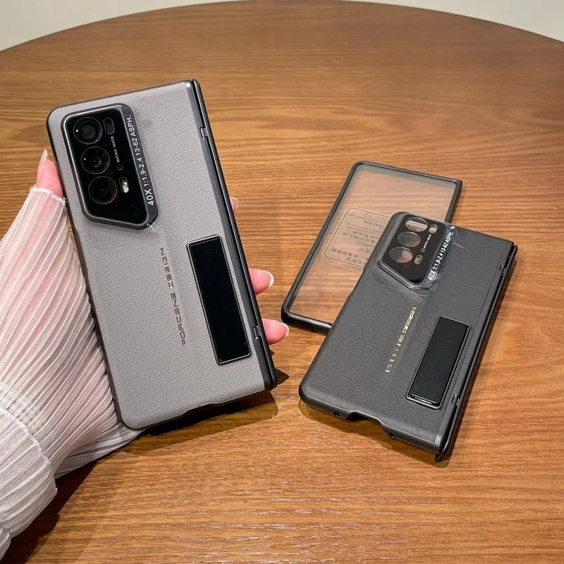 

Противоударный чехол из искусственной кожи на застежке для телефона Honor Magic V2 RSR Porsche