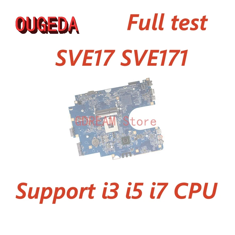 

OUGEDA A1892055A MBX-267 Z70CR MB S1204-2 48.4MR05.021 For Sony SVE17 SVE171 SVE1711F1EW Laptop Motherboard HM76 With UMA HD