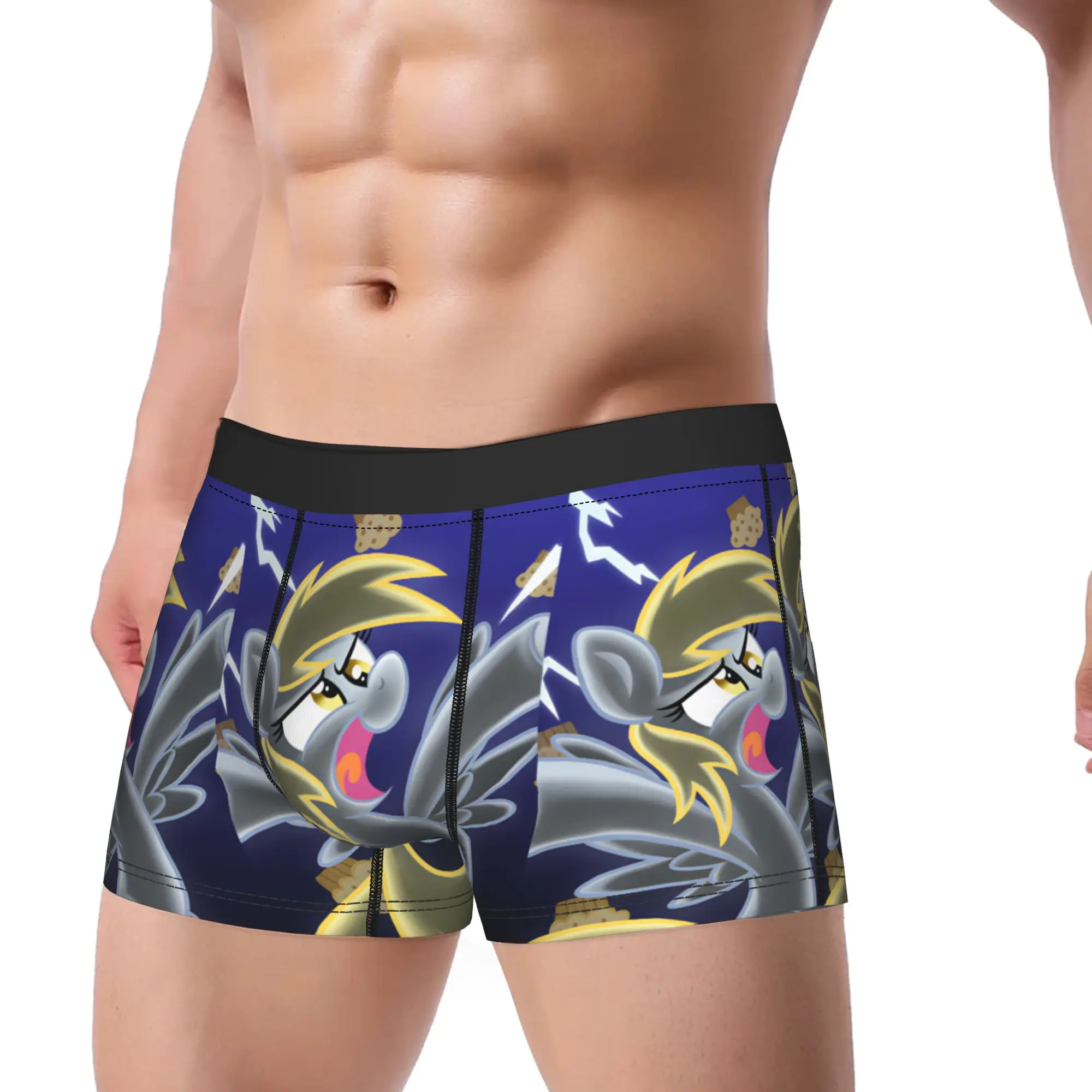 Derpy Muffins Hooves Underwear  Men's Underpants Custom DIY Novelty Trunk High Quality Shorts Briefs Big Size