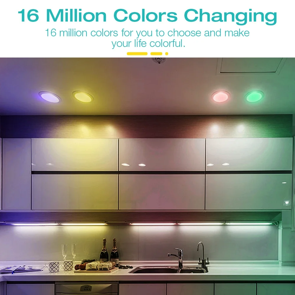 Foco LED Zigbee 3,0 Pro RGB + CCT 5W MR16 /GU10 GL-S-006P/GL-S-014P aplicación Tuya Smart Life Alexa Conbee 2,4G RF bombilla LED remota