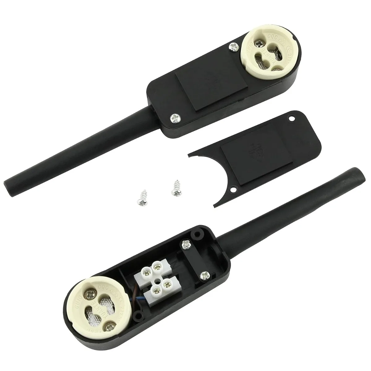 GU10 Socket with Junction Box LED Energy Saving Bulbs (Max.250V/2A) Home Installation Recessed Ceiling Mount Socket Accessories