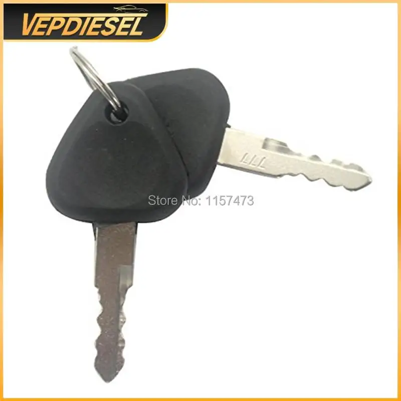 1Pair 777 Heavy Equipment Key for Volvo EC210 EC240 EC290 Excavator Accessories Ignition Switch Start Key Engine Start