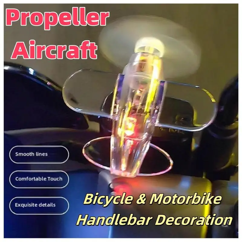 

Propeller Aircraft Bicycle Motorbike Handlebar Decoration Wind Powered Airplane Cycling Riding Accessories