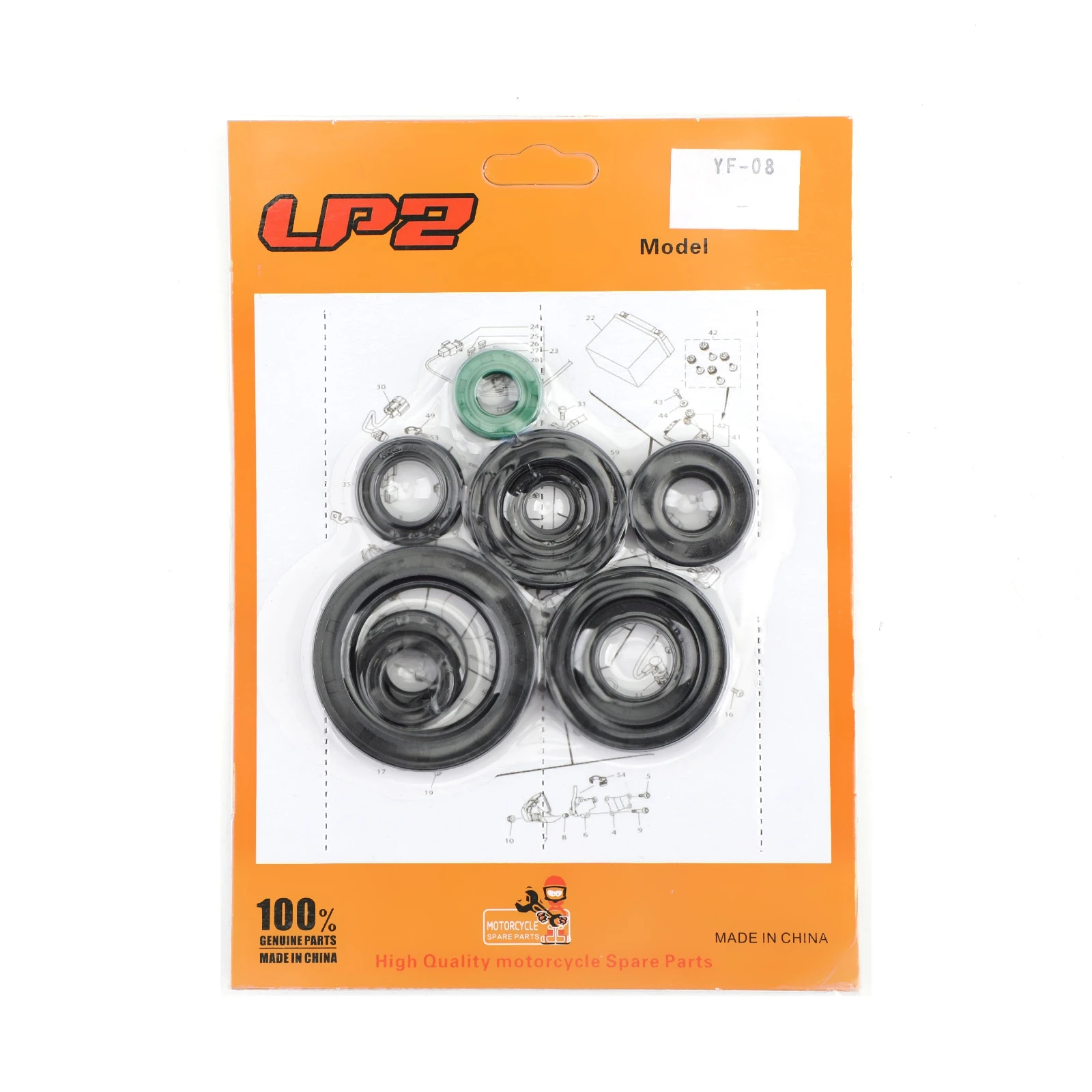 Areyourshop 10pcs for Honda CR125R CR125 CR 125 125R 1987-2003 2000 2001 2002 Complete Engine Oil Seal Kit