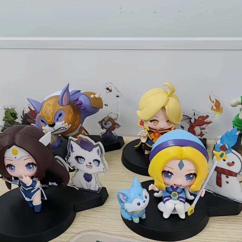 

Новый продукт Launch Dota2 Ti Hero Twisted Egg Q Edition Mystery Box Mirana Carl Sword Saint Ice Фигурки Детские праздничные подарки