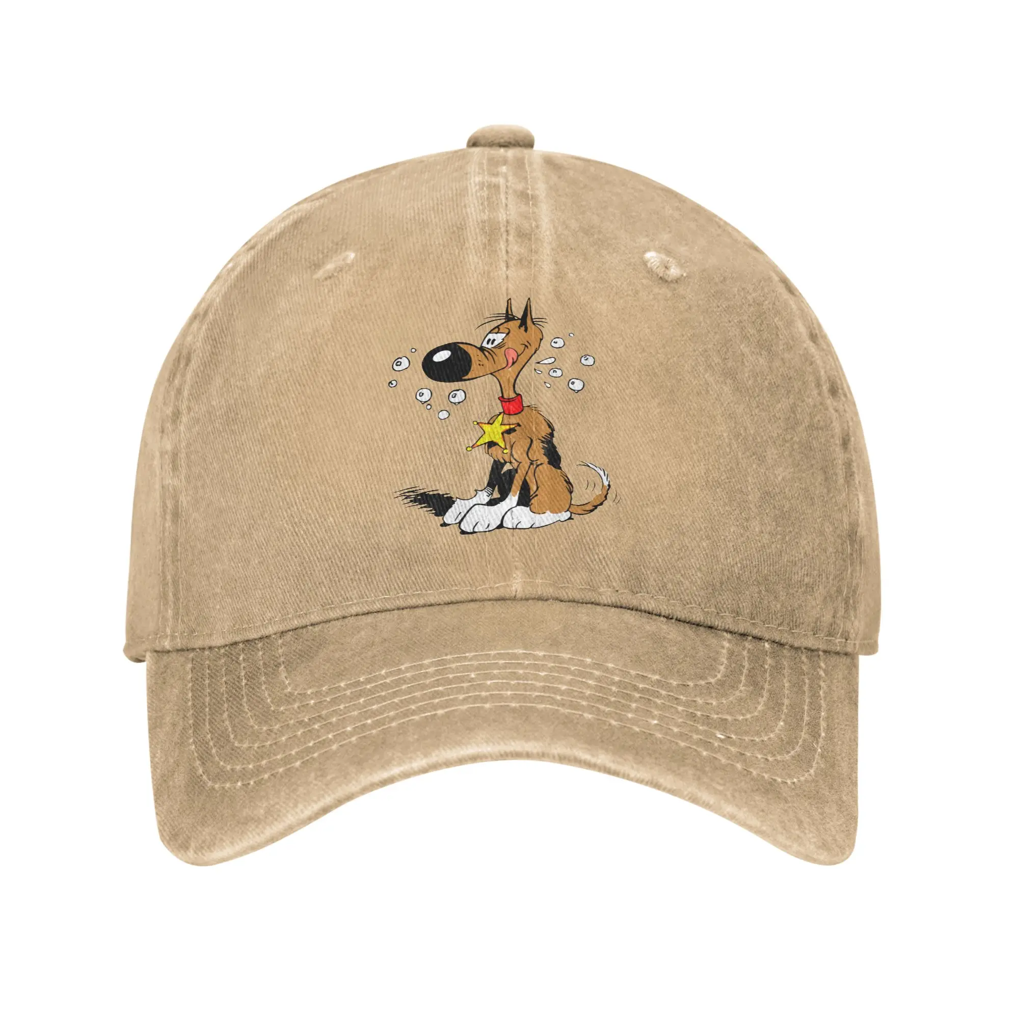 Boné de Beisebol Rataplan Lucky Luke Retrô em Jeans Desgastado Lavado para Homens e Mulheres, Acessório para Atividades ao Ar Livre, Boné Ajustável