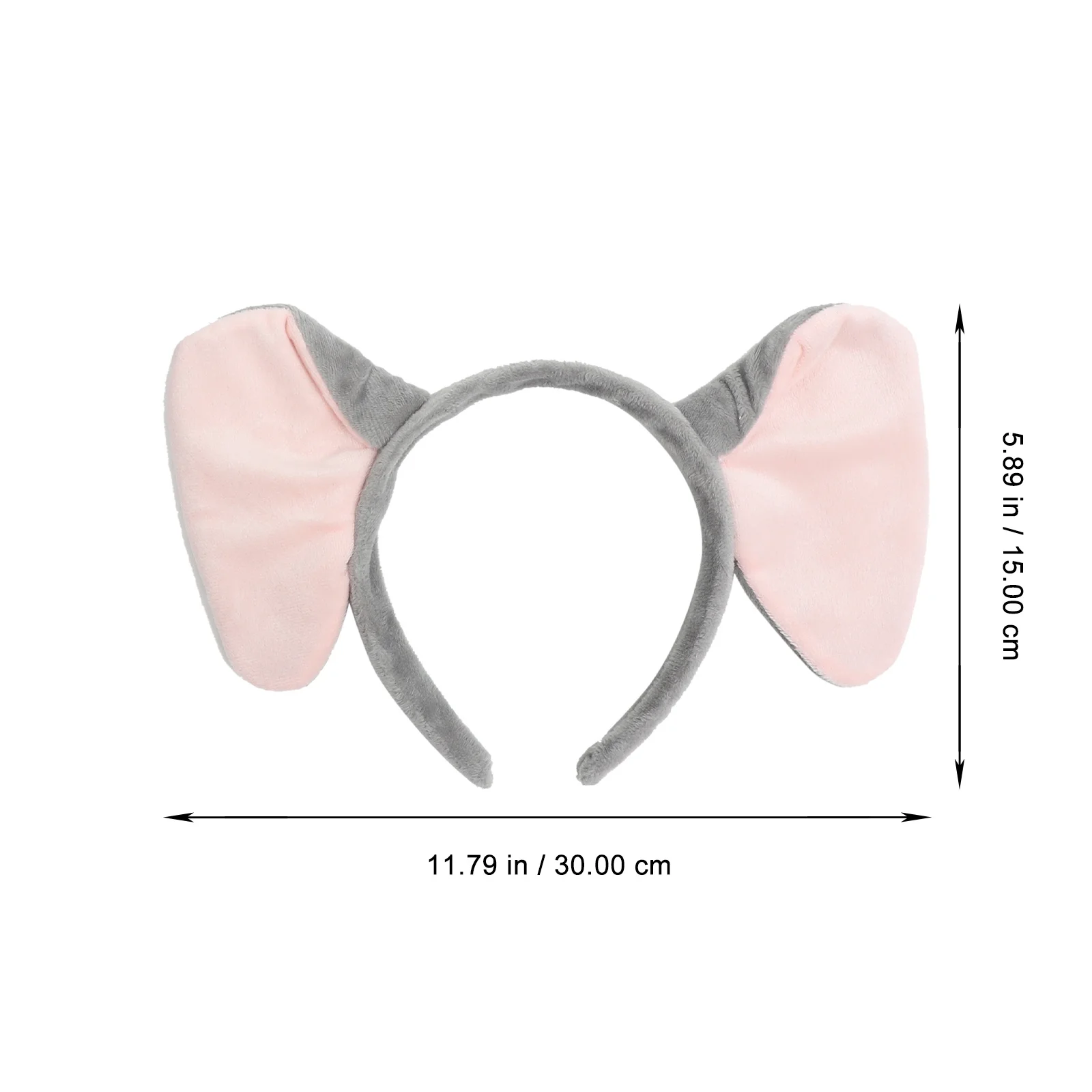 

1 комплект, аксессуары для костюма слона, повязка на голову с ушками, галстук-бабочка, юбка-пачка с хвостом, мягкая и удобная для женщин, косплей, уши слона для взрослых