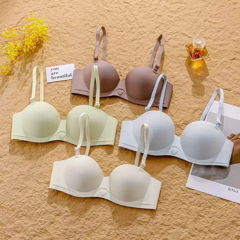 حمالة صدر بدون خياطة للنساء ذات ثديين صغيرين، حمالة صدر رافعة، بدون سلك داخلي، تقليل الثدي ومضادة للترهل