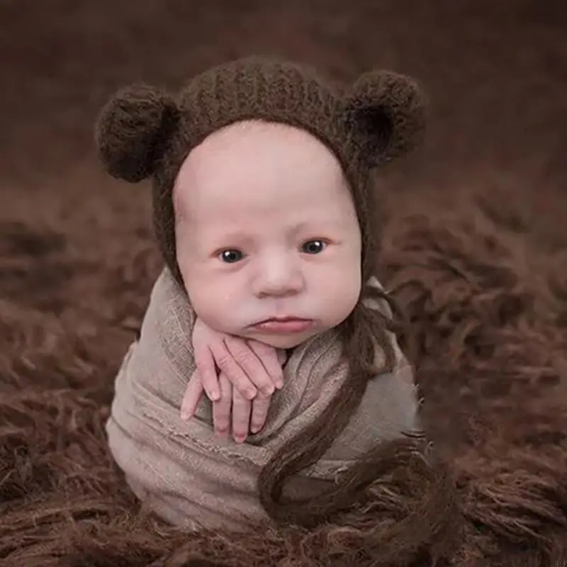 581F الطفل الدب قبعة الحمالات زي مجموعة صور الزي التقطت الصور دعوى الوليد دش هدية الرضع التصوير زي #2