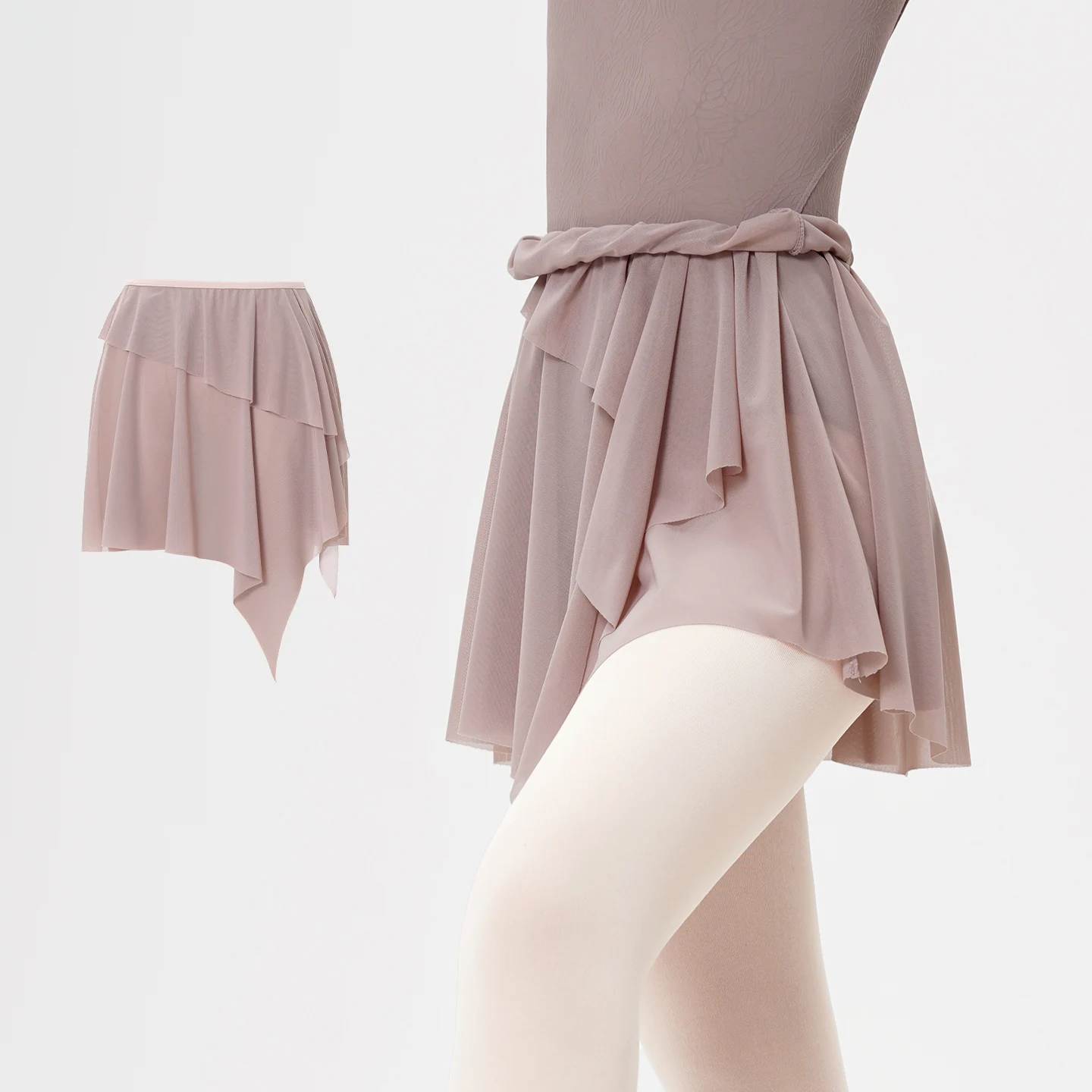 Erwachsene Weiche Mesh Ballett Röcke Unregelmäßige Gaze Kurzes Kleid für Frauen Gymnastik Tanz Kostüme Ballerina Tüll Röcke