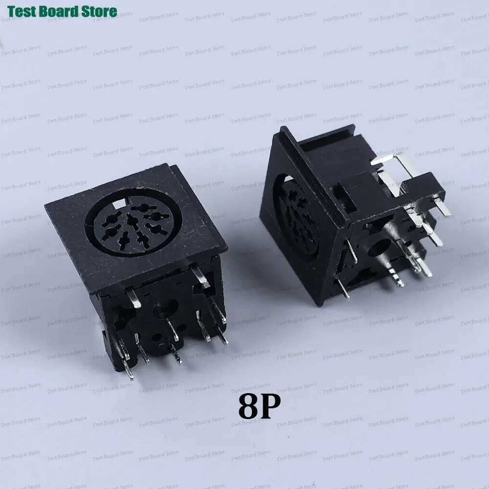 5/10/20 Stück Große S-Terminal DIN4 DIN5 DIN6 DIN7 DIN8 Buchsensteckverbinder 4P/5P/6P/7P/8P PCB Panelmontage – Detail 6