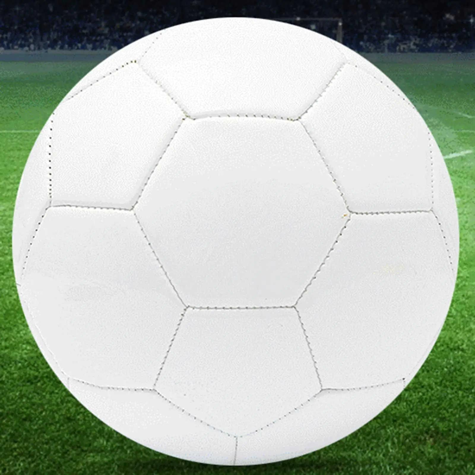 Balón de fútbol blanco tamaño 5 pelota de entrenamiento de fútbol pelota deportiva para niños pelota de tamaño oficial al aire libre cosida