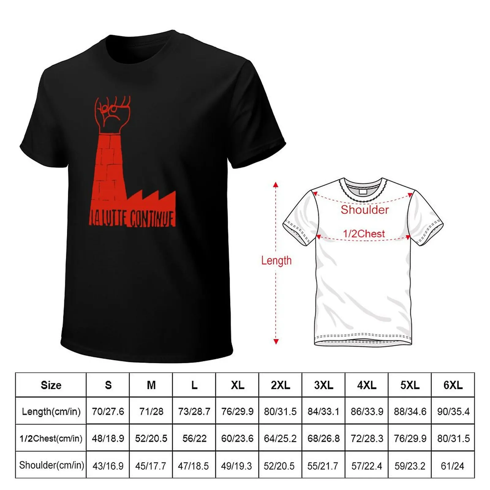 May 1968: La Lutte Continue (The Struggle Continues) T-Shirt Moisture Wicking Athletic T-Shirt