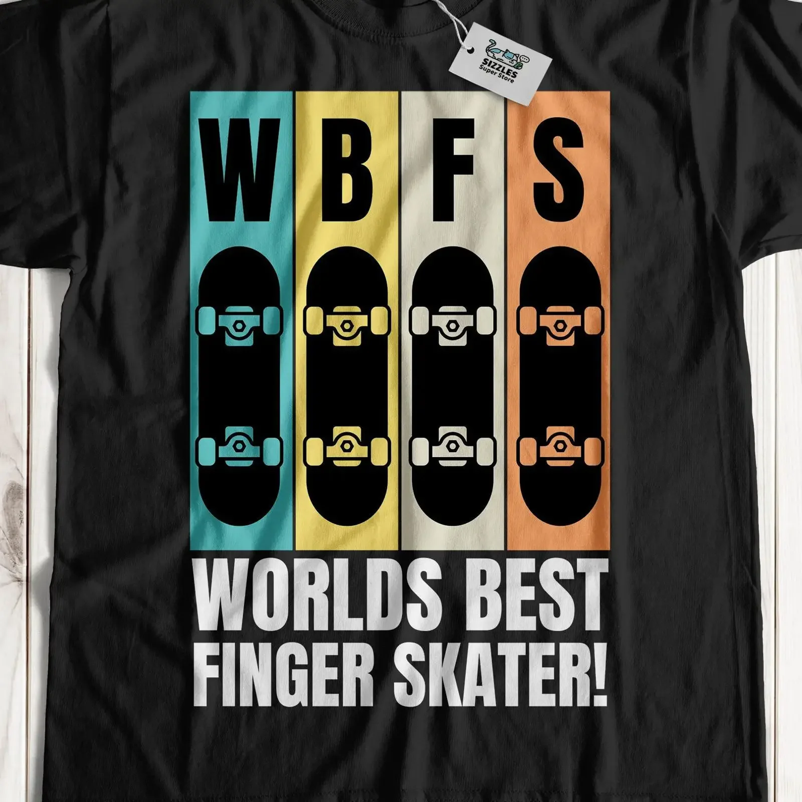 World amp 39 s Best Finger Skater Funny Fingerboard T Shirt And Skating s vintage Washed Stylish fashion Unisex