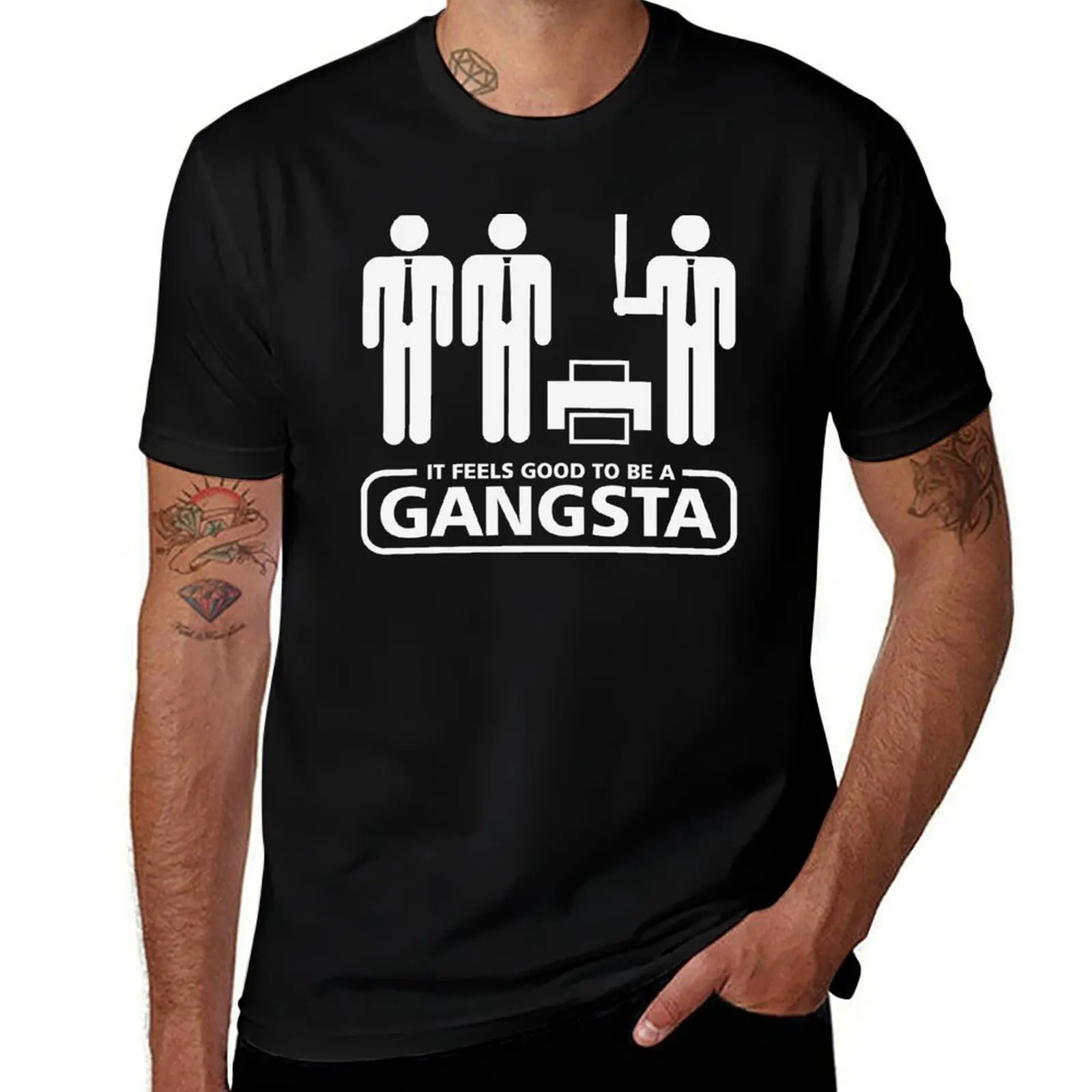 

graphic man humor funny Gangsta t shirts T-Shirt shirt t dark