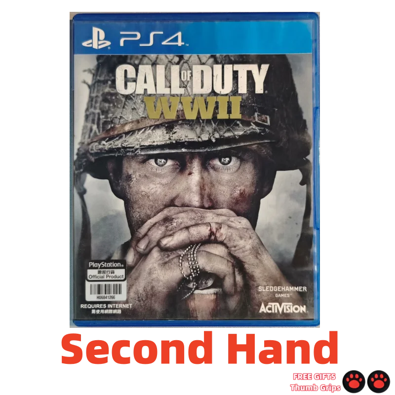 CD de juego de segunda mano Sony Playstation 4 PS4 Call of Duty Tarjeta de juego de la Segunda Guerra Mundial Discos de juegos Ps5 Call of Duty: WWII COD WW2